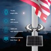 Flag Pole Light Solar Powered 6000K Brightest Solar Flag Pole