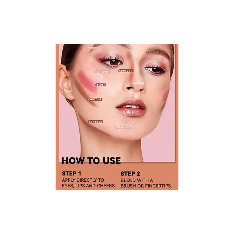 Set De 3 Espátula Lasting Contouring Stick Contorno Blush