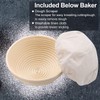 Wwyybfk Banneton Bread Proofing Basket, Sourdough Bread Baking Supplies, 9"