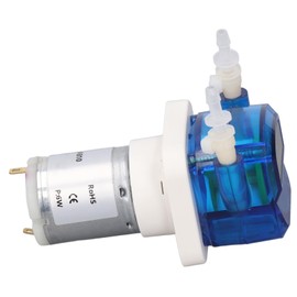 Mini Peristaltic Pump High Reliable Gear Transmission Change Direction Sturdy Construction for Laboratory (12V)