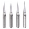 sourcing map Wood Engraving Router Bit, 1/8" 3.175mm Shank 0.2mm