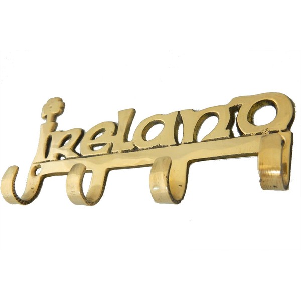 Liffey Artefacts Brass Ireland Key Rack