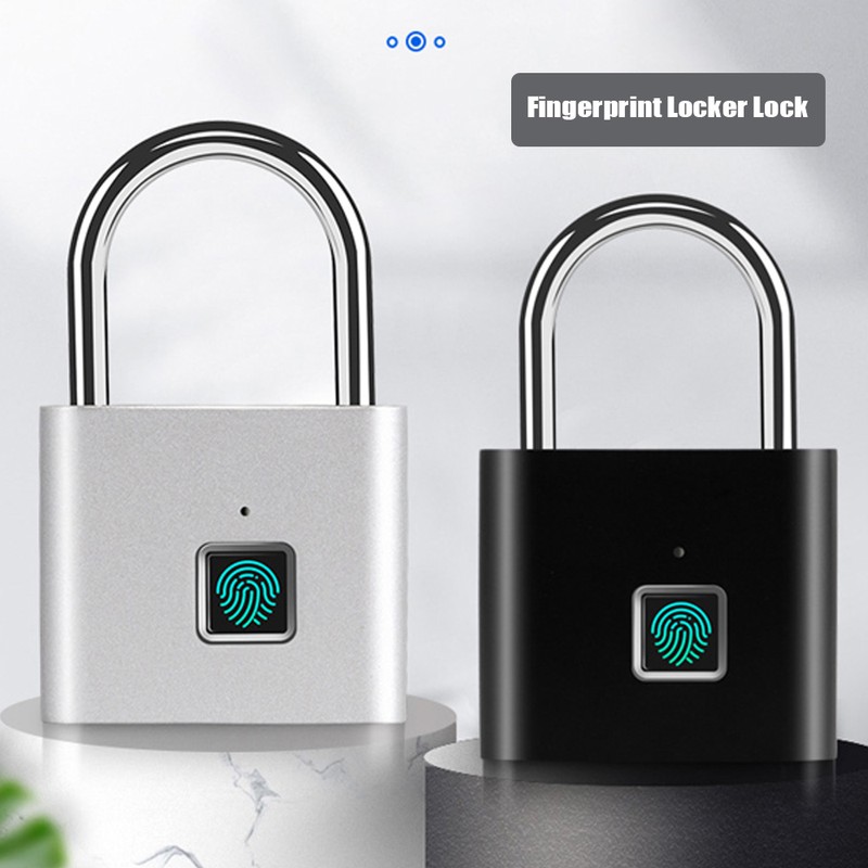 Fingerprint Padlock with USB Charging Ultra-Light Intelligent Safety Electronic Lock