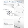 Initial Anklets Silver Summer Beach Foot Chain 925 Sterling Silver