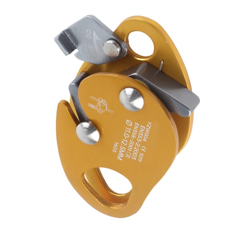 Self Braking Stop Descender for 11‑12.5mm Rope Clamp Grab Rescue