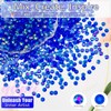 qiipii 1550PCS 5mm Transparent Royal Blue AB Resin Rhinestones Clear