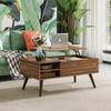 WLIVE Wood Lift Top Coffee Table with Hidden Compartment and
