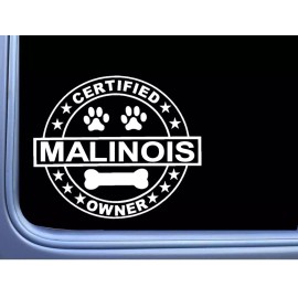 EZSTIK Certified Belgian Malinois L261 Dog Sticker 6" decal