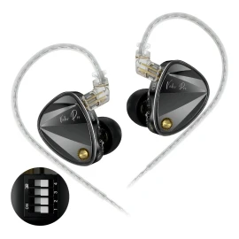 Auriculares Intraurales Kz Vader Pro Earphones 6 Con Ajuste