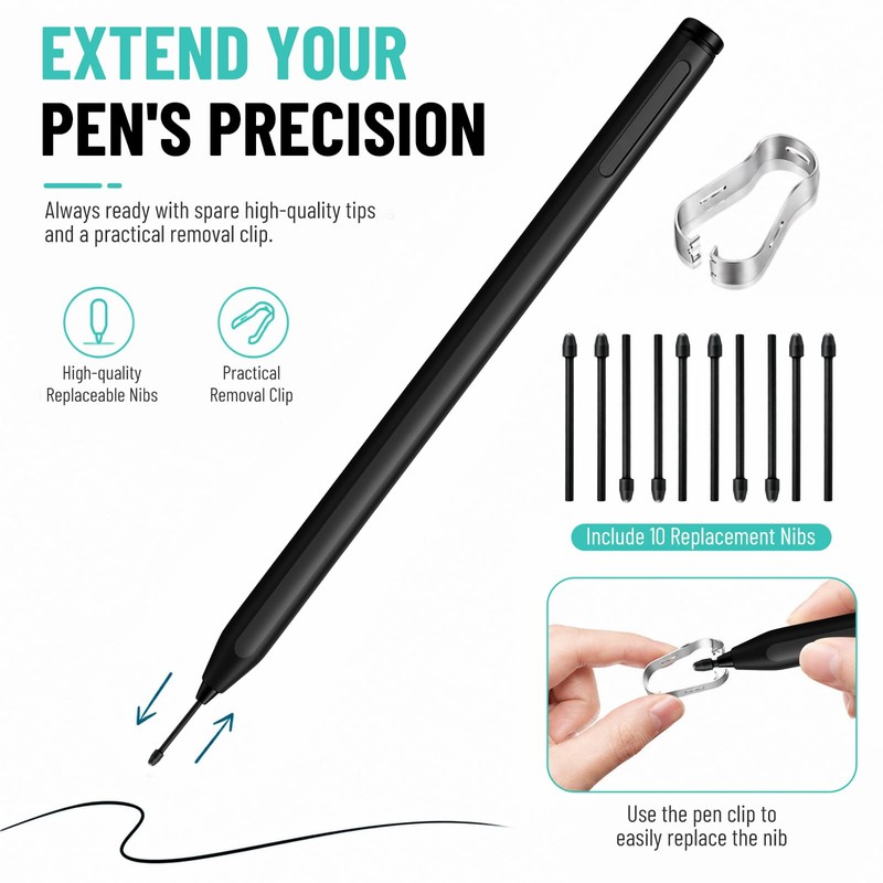 Magnetic Stylus Pen for Remarkable 2 with Eraser, 4096 Pressure