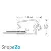 SnapeZo Poster Frame 22x28, Silver, 1.25 Inch Aluminum Profile, Front-Loading
