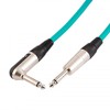Guitar Lead 6.35mm 1/4" Mono Jack to Angled Jack/Instrument Cable