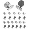 QWORK® 24 Pieces Magnetic Clip, Strong Refrigerator Magnet Hook Clip,