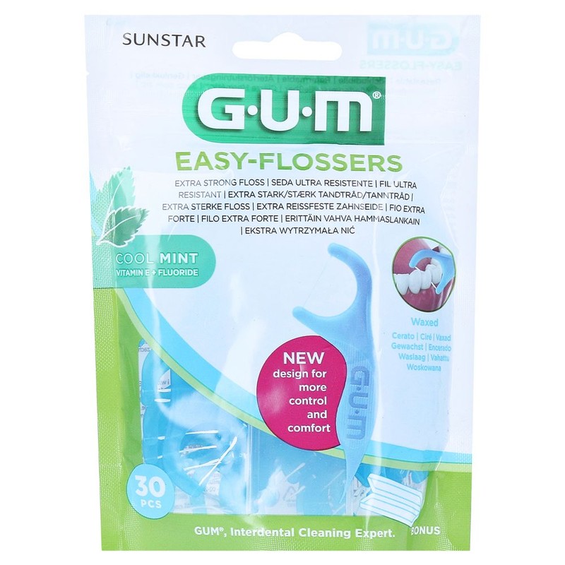 Gum Easy Flossers Mint 30 Items