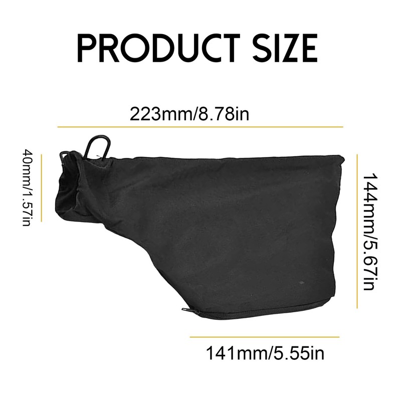 Dust Collector Bag for 255 Miter Saw,Adjustable Dust Jacket with