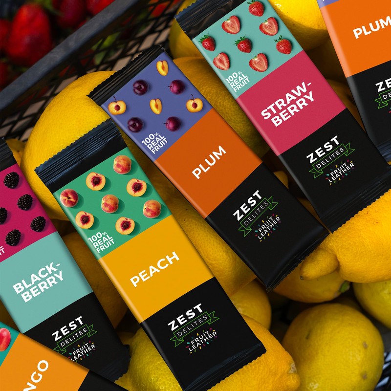 Fruit Snacks by Zest Delites, Fruit Leather Bars, Healthy Snacks