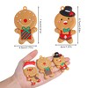 VEYLIN Christmas Gingerbread Ornaments,12 Pack Assorted Ginger Man Clay Figurine