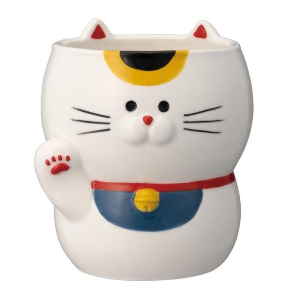 Deco Corporation Invitation Teacup Cat Size: Approx. W3.4 x D3.3