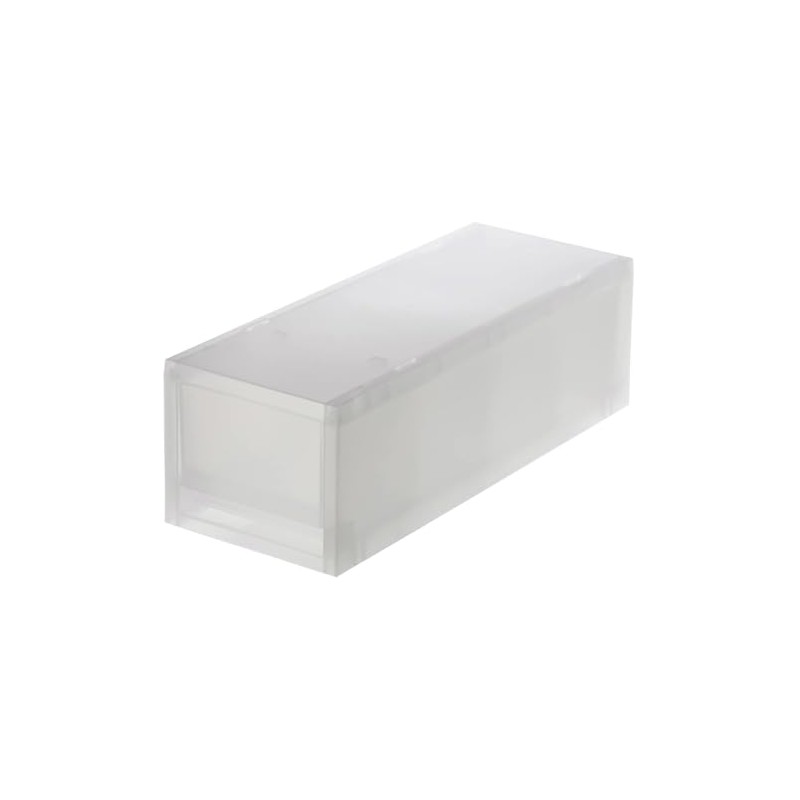 Mujin Ryohin Polypropylene Small Item Storage Case Half Medium 83831820
