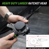 Retractable Ratchet Straps(4 Pack) - 1in x 10ft Self Retracting