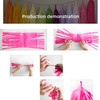 Green Gradient Tissue Paper Tassels 30pcs Streamers Party for Birthdays
