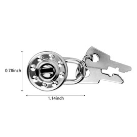 5 Pack Diary Padlock, Mini Locks with Keys, Tiny Luggage Locks for Travel, Jewelry, Boxes, Backpack (Heart, 5)