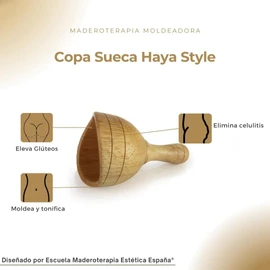 Colombian Wooden Swedish Cutter | for Therapeutic Massage of Wood | Anti-Cellulite | Strengthening and Firming