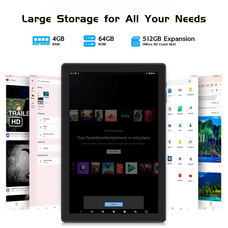 paitanry Android 15 Tablet - Tablets for Adults, 10.1 Inch