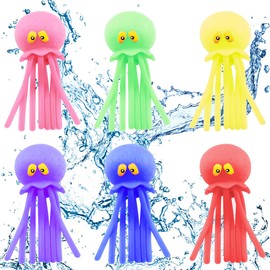 Vexran Pack of 6 Octopus Water Balls Toy, Octo Buddies Water Animals with Water Bomb Water Toy Children Outdoor Effect Suitable for Swimming Pools, Swimming Pools, Bathtubs