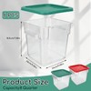 6-Pack 8 Quart Food Storage Container with Lid, Commercial Grade