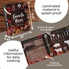CraftSaints Recipe Binder 8.5x11, 3 Ring DIY Cookbook Kit 12