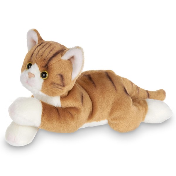Bearington Lil’ Tabby Cat 8 Inch Stuffed Cat - Orange Cat Plush - Orange Tabby Cat Stuffed Animal