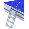 Monster Fastener 4-Step Heavy Duty Pontoon Dock Anodized Aluminum Ladder