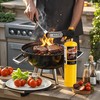 KOOKCOOK Propane Torch Head,Powerful 4-Flame Blow Torch Head Trigger Start