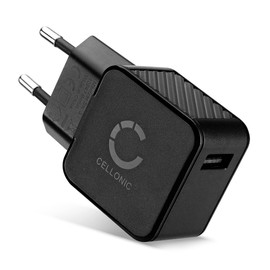 CELLONIC® 2.4A USB Ladegerät für Smartphone Tablet Kamera Mp3 GPS - Ladeadapter mit USB Anschluss Stecker - Strom Adapter: Ladestecker Steckdose - Lader Netzstecker Netzteil Fast Charger