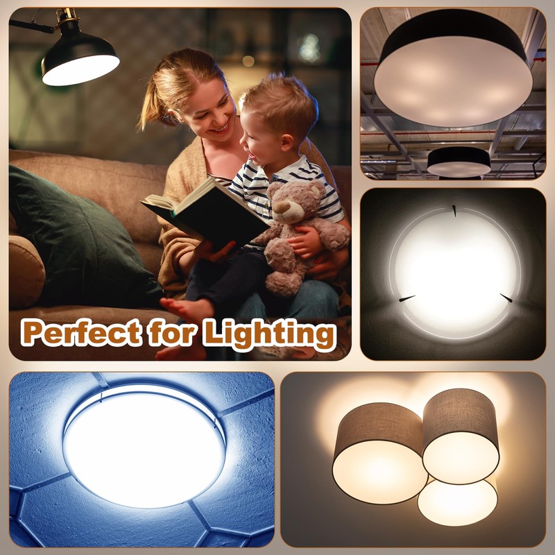 PATIKIL 9" Diameter Lampshade Diffuser, 2 Pcs 1.7mm Thick Round
