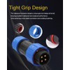 2 Pairs Waterproof Electrical Connectors Male Female Cabel Power Plug