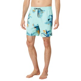 Billabong Men's Standard Elastic Waist Stretch Sundays Layback Boardshort Swim Short Trunk, 17 Inch Outseam, Coastal 23