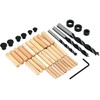 Dekton 43-Piece Wooden Dowel and Drill Set - Includes Drill