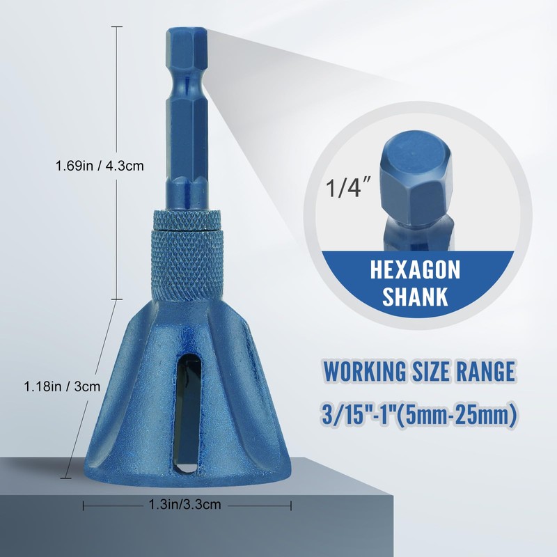 Mofunci All Thread Deburring Tool, Bolt Deburring Tool, Quick Release