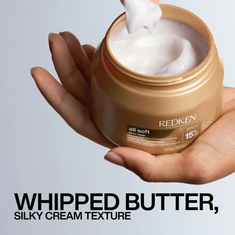 Mascarilla Capilar Redken All Soft Con Aceite De Argán, Hidr