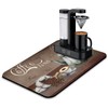 Coffee Mat 23inx15in,Coffee Bar Mat for Countertops,Absorbent Hide Stain Anti-Slip