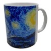 Taza De La Pintura Noche Estrellada Van Gogh Color Azul