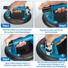 Gotsblock 2 Pack Glass Suction Cups with Metal Handle -