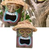 Hand Made Birdhouse Covered Resin Bird Feeder for Home Garden