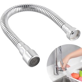 STOAT 304 Stainless Steel Kitchen Taps Extender - Fixable - Convenient for brushing your teeth and washing your face, washing hair and catching water.