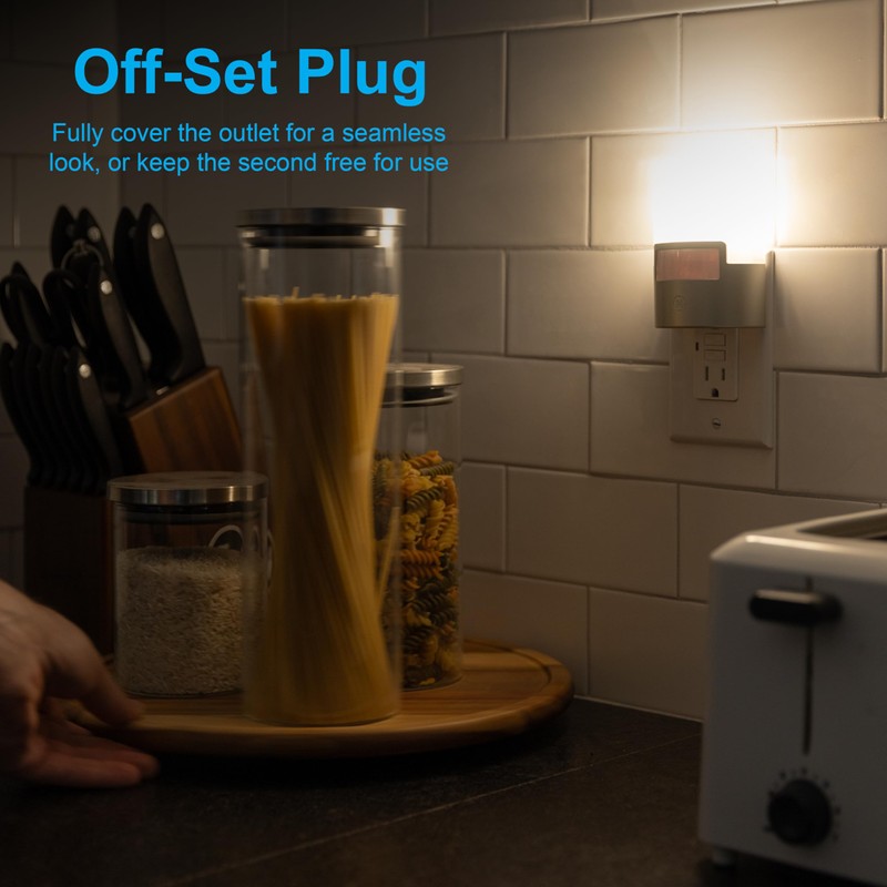 GE LED Motion Sensor Night Light, Plug into Wall, 40