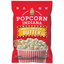 Popcorn Indiana Movie Theater Butter, King Size Bags Caddy, 1.5 Oz (Pack of 6)