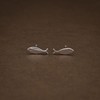Heather Needham Silver Dainty Fish Stud Earrings in Sterling Silver