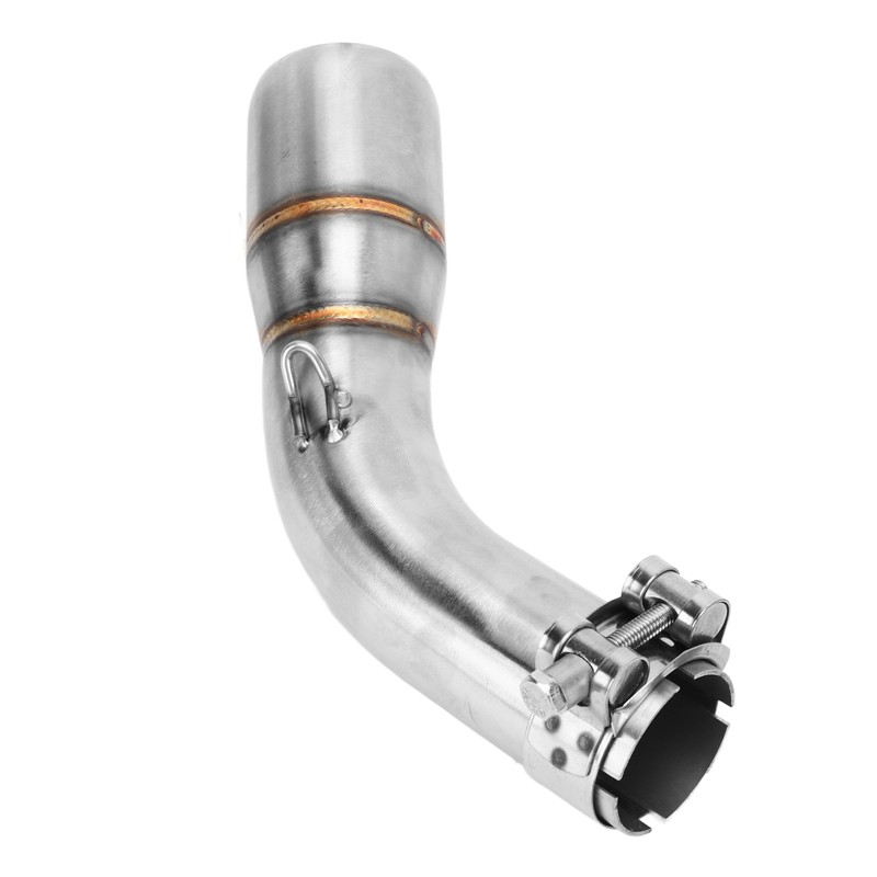 Motorcycle Exhaust Middle Pipe Rustproof Heat Resistant Low Noise Replacement